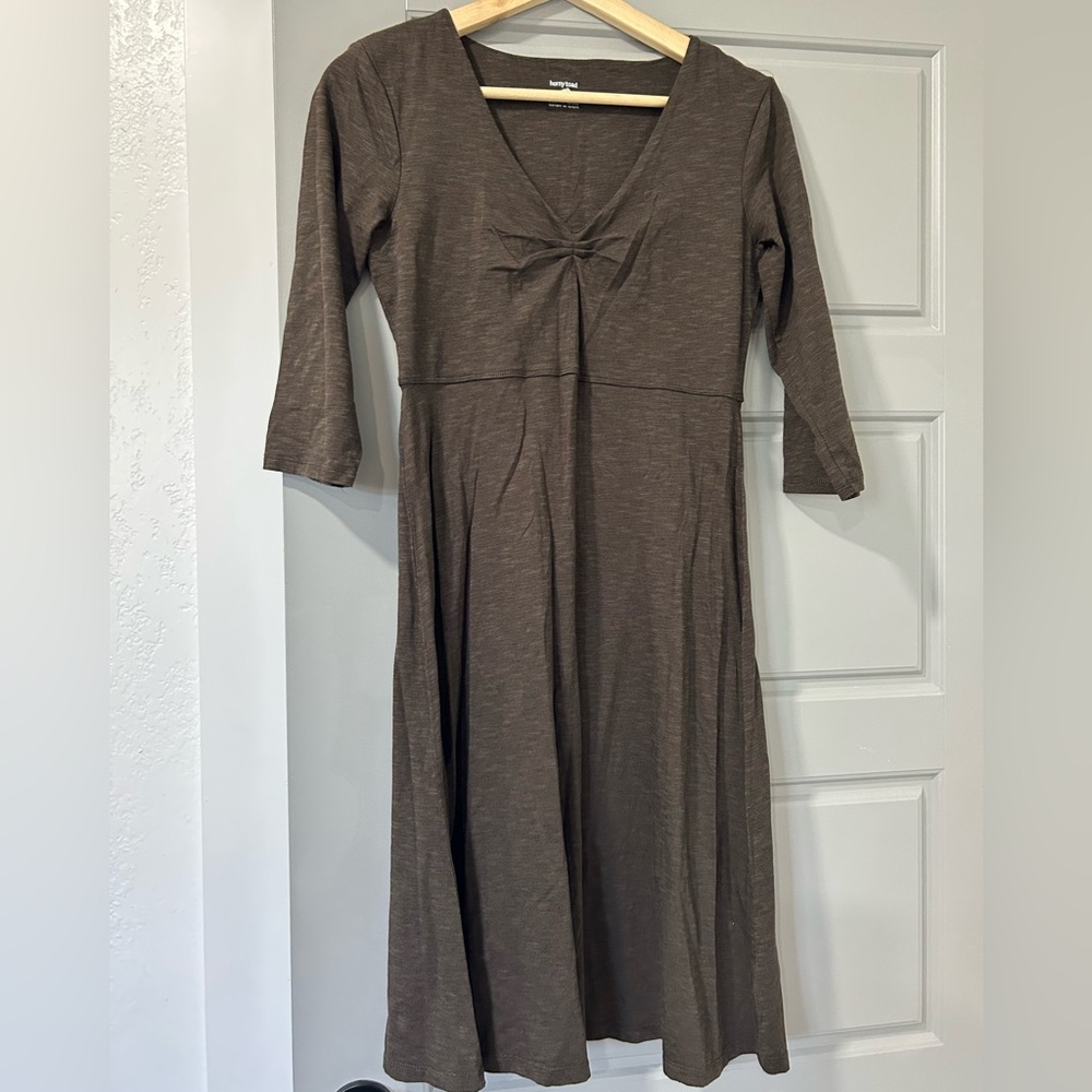 Horny Toad Rosalinda Brown Heather Dress
